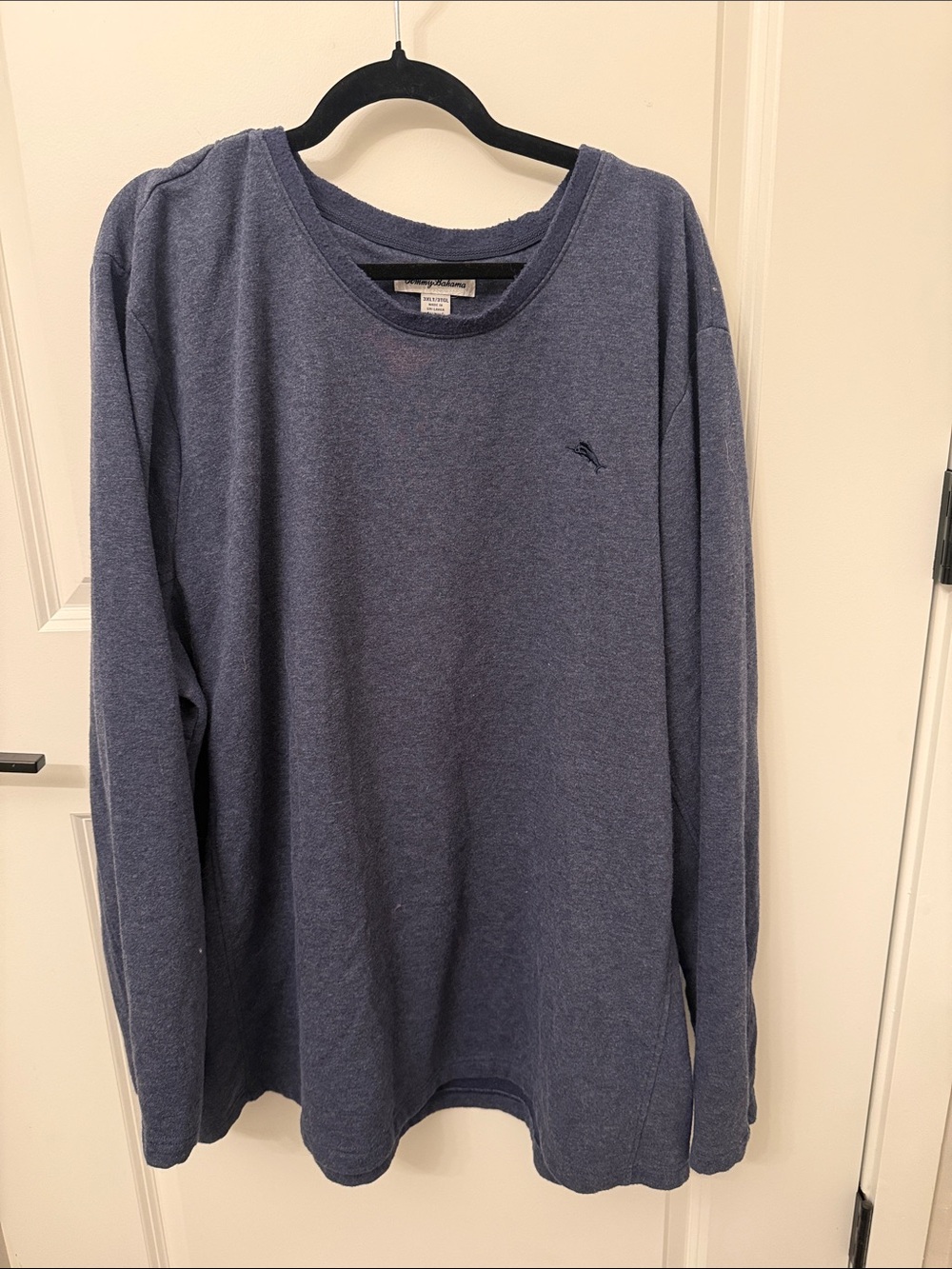 Tommy Bahama Men's Long-Sleeve Crewneck Shirt - Blue